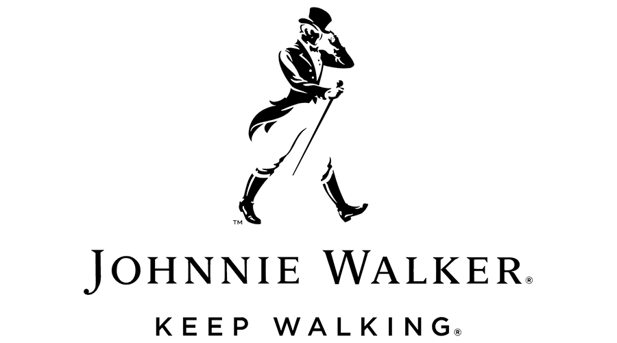 Johnnie Walker brand logo iron on paper